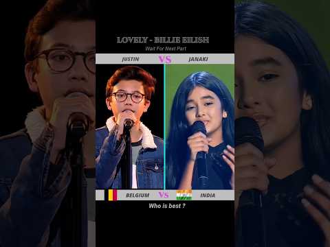 Lovely - Billie Eilish / India Vs Belgium / Justin Vs Janaki #viral #youtubeshorts #music #shorts