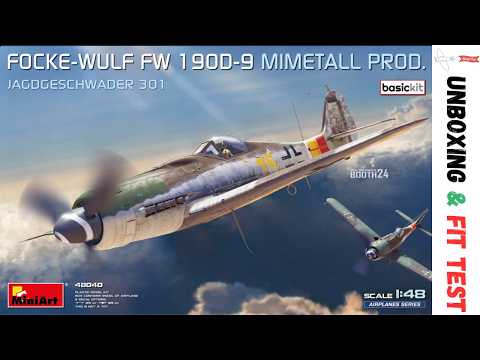 MiniArt 48040 Unboxing &amp; TEST FIT of new FW-190 D-9