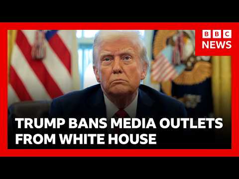 Trump bans CNN and Politico from White House | BBC News