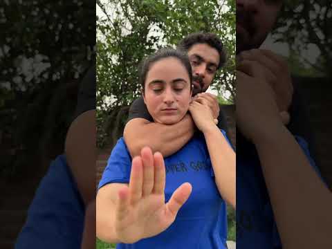 When someone grab you from behind [ Learn self-defense techniques ] #facebook #fighter #kravmaga