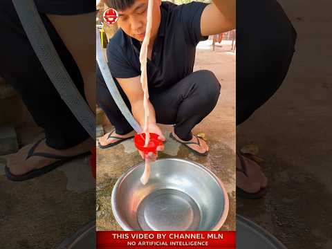 CLEAN CASING 🔥 funnel hack works #shorts #crafts #skills #butchering #foodprep