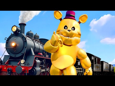 FAST FREDBEAR PERO SU CASA ES UN TREN (HELLO NEIGHBOR MOD)