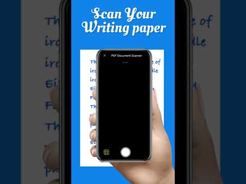 Writing paper scan into pdf