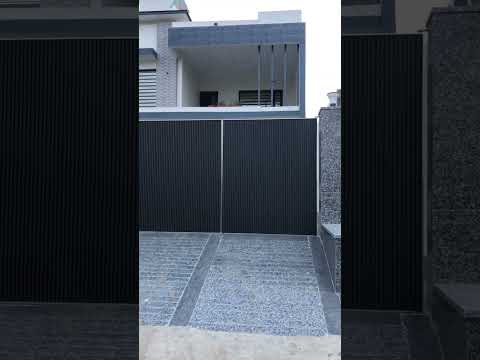 main gate aluminium site new  design  🤝👍🏽👍🏽.......  #youtube #youtubeshorts  #steelgatedesign
