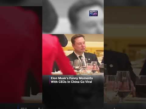 Elon Musk Steals The Show With Funny Expressions, Eye Rolls In China | Video Goes Viral #shorts