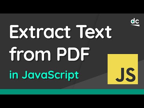 How to Extract Text from a PDF Document Using JavaScript &amp; Express.js