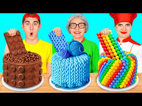 Me vs Grandma Cake Decorating Challenge | Epic Food Battle by BaRaDa Challenge