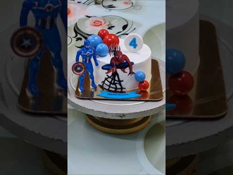 Spidermancake #cake #shorts #birthdaycake #trending #captainamerica #cakerecipe #BakingBites