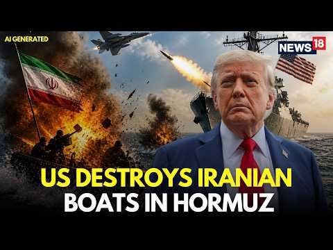 Iran War LIVE | US Destroys 6 Iranian Boats, Intercepts Missiles &amp; Drones In Strait Of Hormuz | N18G