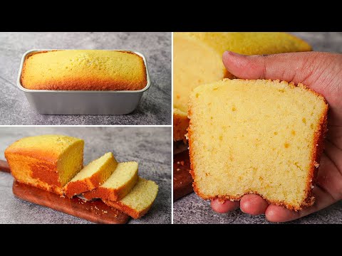 Basic Plain &amp; Soft Vanilla Sponge Cake Recipe Without Oven | Yummy