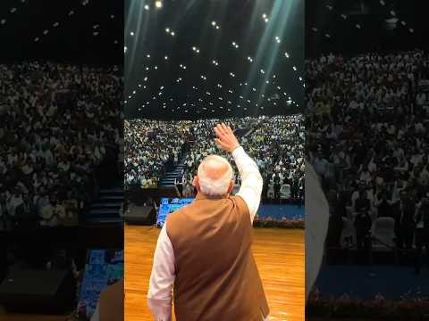 PM Modi receives a grand welcome in Guwahati, #assam | #shorts
