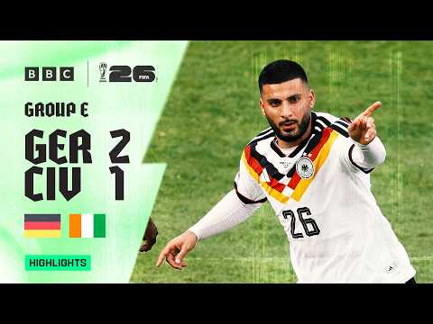 Germany 2-1 Ivory Coast Highlights 🇩🇪🇨🇮 | 2026 FIFA World Cup | Group E