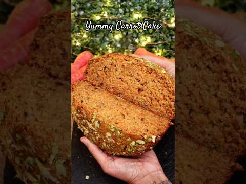 Eggless Wholewheat Carrot Cake without Oven #cake #indiakatadka  #recipeoftheday #easyrecipe #yt