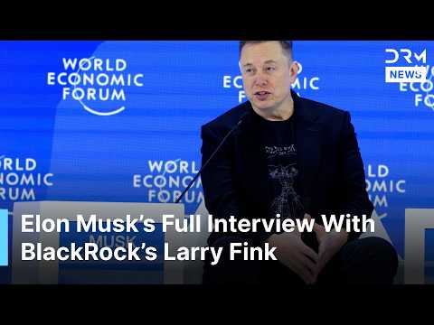 FULL INTERVIEW: Elon Musk on AI, Robots, Tesla, China, Trump and Mars With Larry Fink at WEF | AI1G
