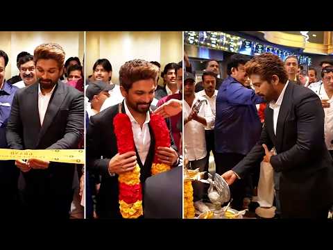 Icon Star Allu Arjun Visuals 🔥 | AAA Cinemas Vizag Grand Launch Event |  Allu Arjun