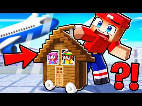 I Built a HOUSE Inside Marty's Suitcase in Minecraft...