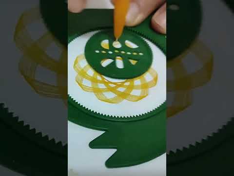 Akıllı Cetvel Motif Çizimleri Sihirli Daireler #akilli #asmr #shortvideo #çizim