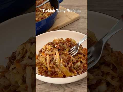 Turks know how to cook cabbage 💯 this is how they cook cabbage 🔥KAPUSKA recipe / cabbage Recipe