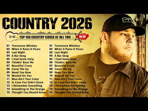 Country Music Playlist 2026 - Luke Combs, Morgan Wallen, Chris Stapleton, Kane Brown, Luke Bryan