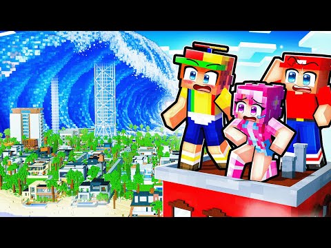 We Tried Every Minecraft Tsunami Experiment in One Video...