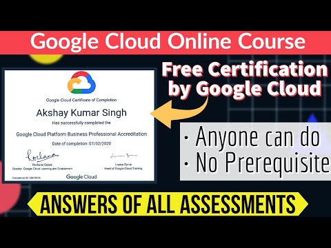 Google Cloud Free Certification Course | Google SkillShop e-learning | Free Online Course by Google