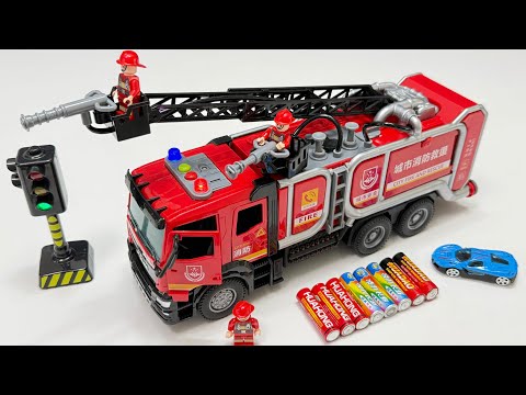 Unboxing Fire Rescue Truck, RC Mini Soccer Bus, RC Police Racing Car, Electric Dancing Spider Man