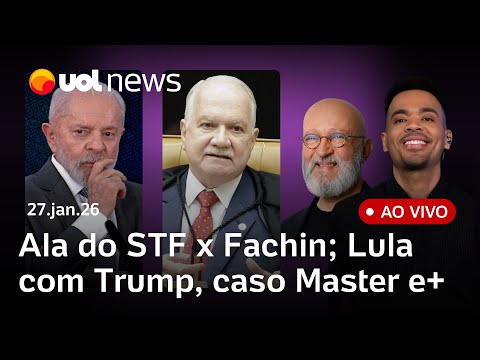Fachin é criticado por ala do STF; caso Master e Lewandowski; Lula com Trump; Flávio Bolsonaro e+