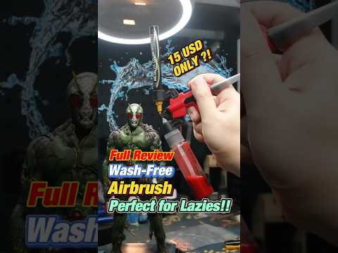 No More Washing Your Airbrush!! #dspiae #airbrush #washlessaribrush #gundam #gunpla