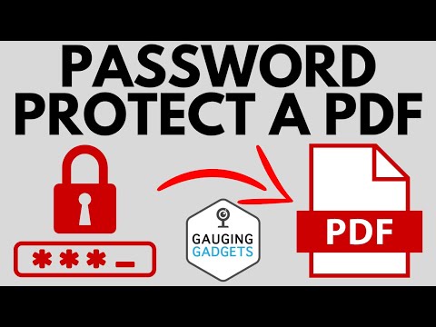 How to Password Protect a PDF - Add Password to PDF file without Acrobat