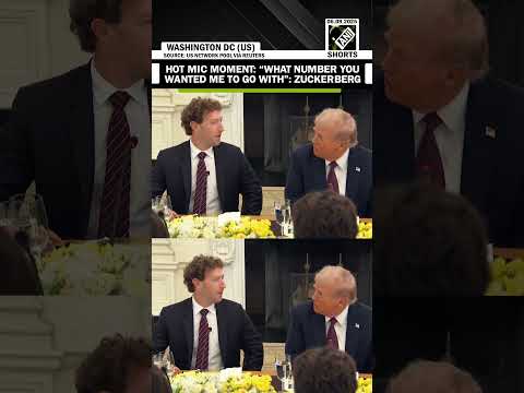 “What number you wanted me to go with” META CEO Mark Zuckerberg caught on a Hot Mic Moment