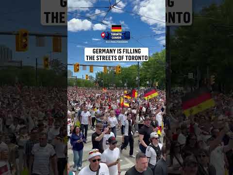 Germany fans are in full voice ahead of facing Ivory Coast