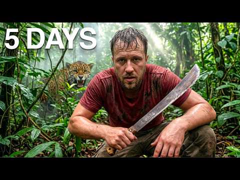5 Days Alone Amazon Jungle Survival | No Food, Water or Shelter