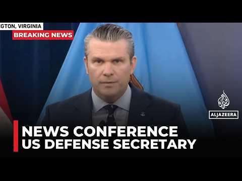 US-Israel's war on Iran: US defense secretary gives update on conflict