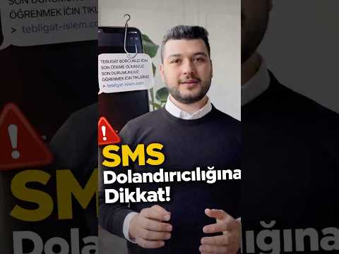 Sms dolandırıcılıklarına dikkat!