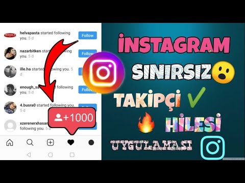 İNSTAGRAM TAKİPÇİ HİLESİ BEDAVA SINIRSIZ TAKİPÇİ KAZAN 2021
