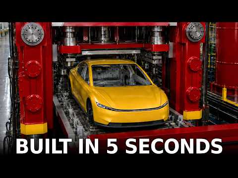 Elon Musk Reveals 5s Giga Press INSANE Speed!