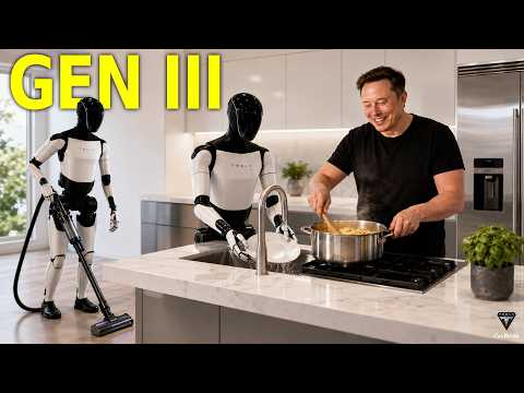 Elon Musk Confirms The BEST Tesla Bot Gen 3 To COOK, CLEAN &amp; Serve BEER For $1/Hour!