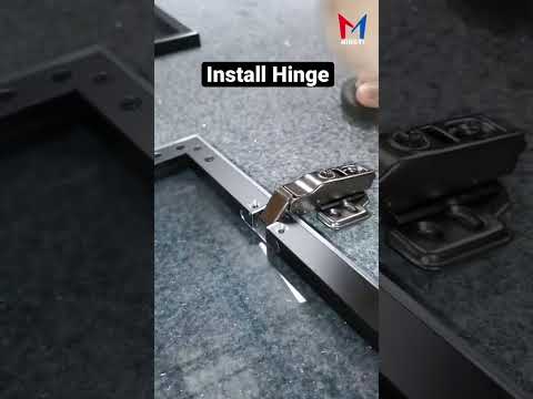 How to install hinge❓| Aluminum frame hinge | Easy installation #shorts