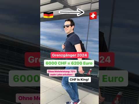 Grenzgänger in der Schweiz 2007 vs. 2024! 🇨🇭⏳ So stark ist der Schweizer Franken geworden! #shorts