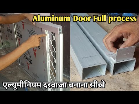 Aluminum Bathroom Door || Aluminum Door Making || Aluminum door frame installation