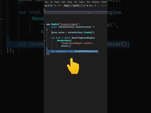 Generate PDF reports using C# in three simple steps