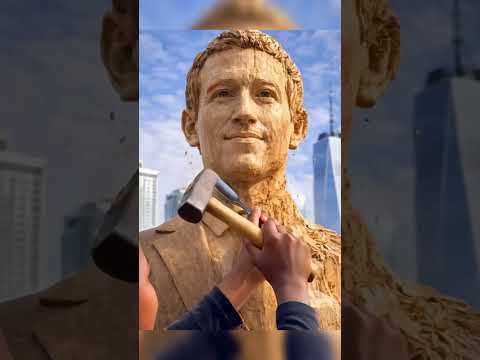 Mark Zuckerberg Wooden Sculpture Animation | How It Was Made with AI (Behind the Scenes)
