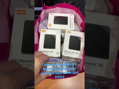 Converting MiniDV tapes to digital onto portable hard drives and DVD’s at Works Perfect