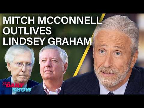 Jon Stewart on Lindsey Graham's Death &amp; America's Geriatric Political Class | The Daily Show