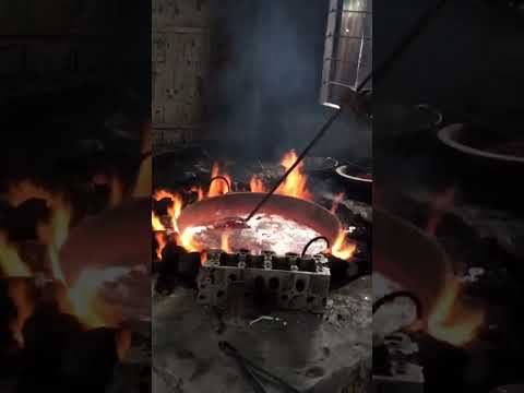 melting aluminum,