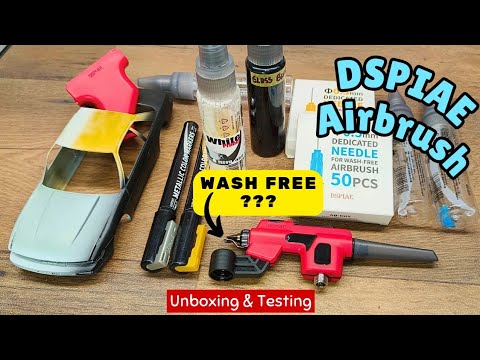 Wash Free Airbrush?? Testing the DSPIAE PT-AB No Wash Airbrush!